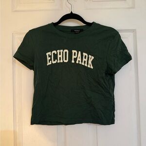 Green Echo Park Crop Top